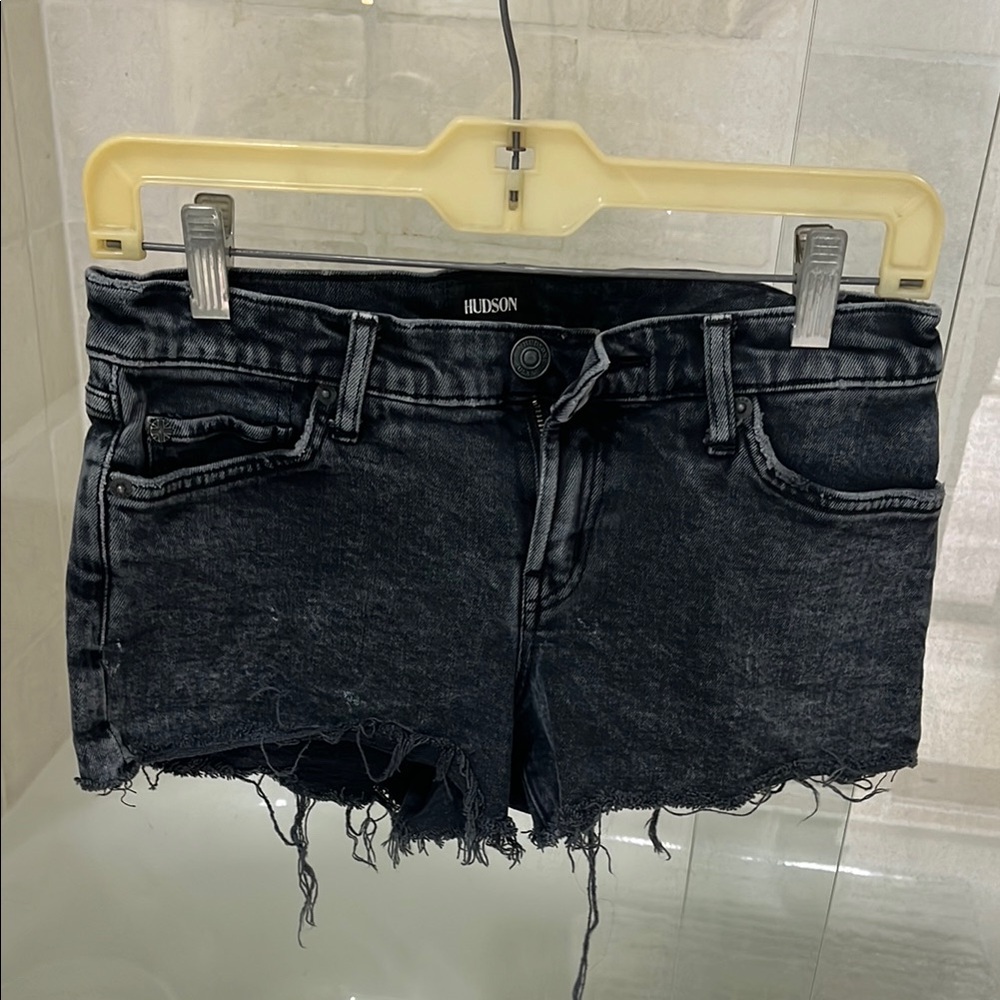 Hudson Jeans Women's Black Denim Shorts